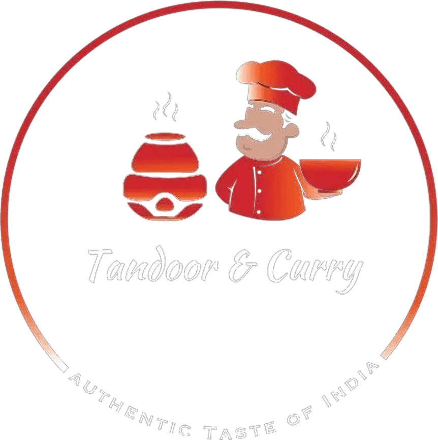 A logo of tandoor and curry